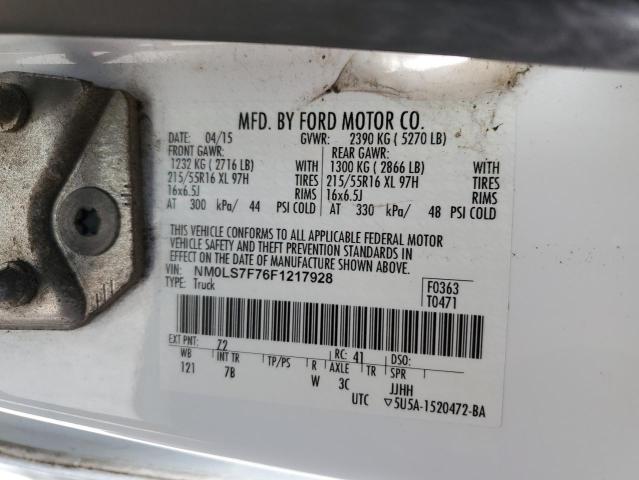 2015 Ford Transit Connect Xlt VIN: NM0LS7F76F1217928 Lot: 49490914