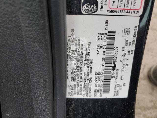 3FAHP0HA9BR203909 2011 Ford Fusion Se