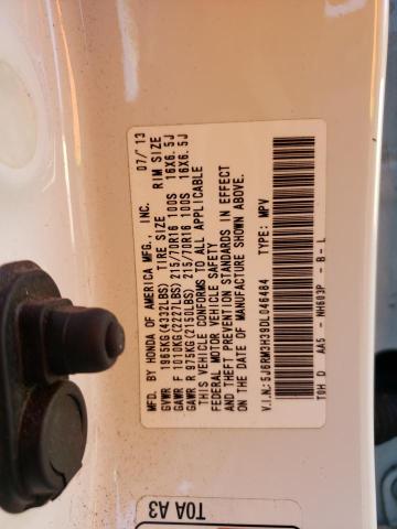 2013 Honda Cr-V Lx VIN: 5J6RM3H39DL046484 Lot: 48395994