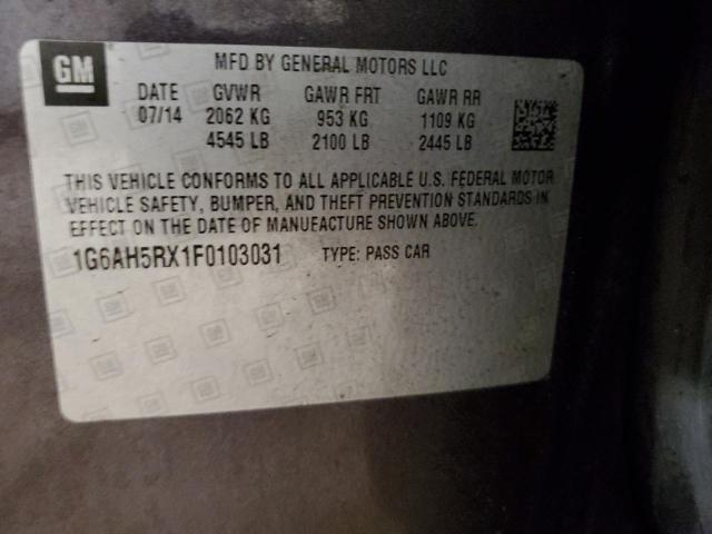 2015 CADILLAC ATS LUXURY - 1G6AH5RX1F0103031
