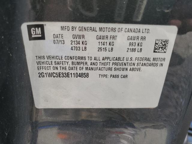 2014 Chevrolet Impala Limited Ltz VIN: 2G1WC5E33E1104858 Lot: 49308484