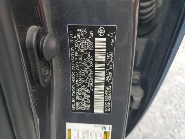 2011 Toyota Corolla Base VIN: JTDBU4EE3B9133519 Lot: 50518294