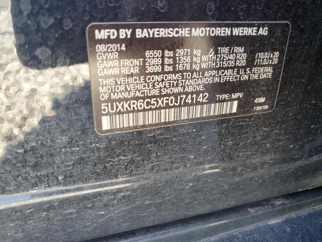 Lot #2457199135 2015 BMW X5 XDRIVE5 salvage car