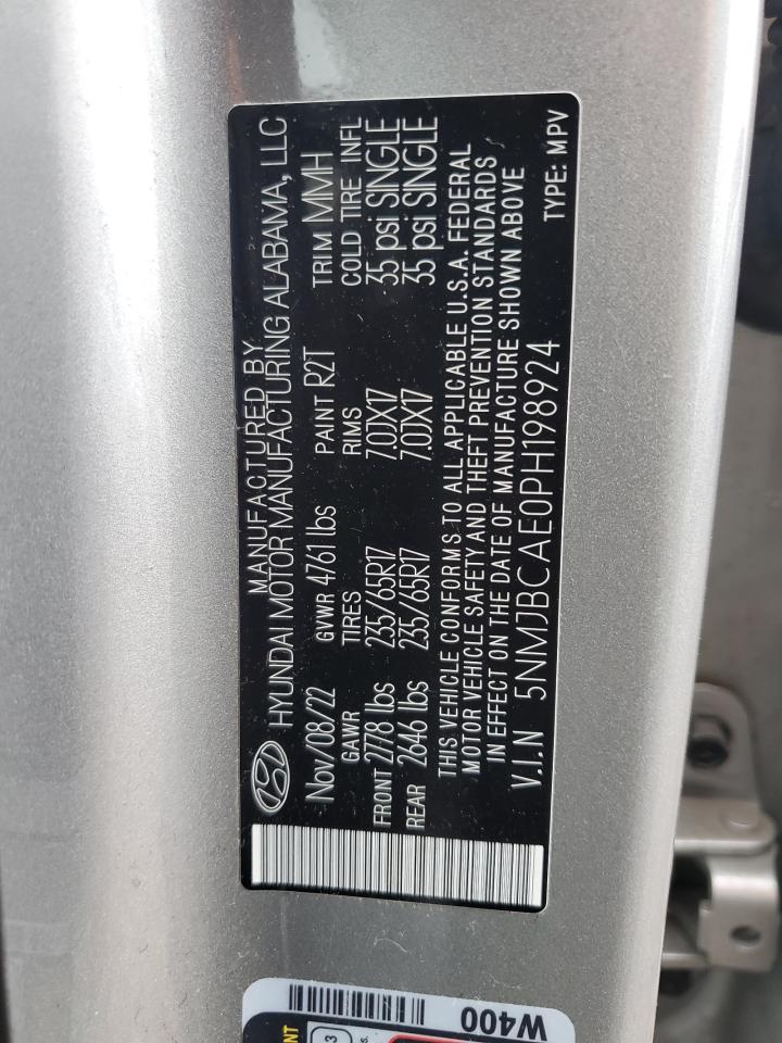 5NMJBCAE0PH198924 2023 Hyundai Tucson Sel