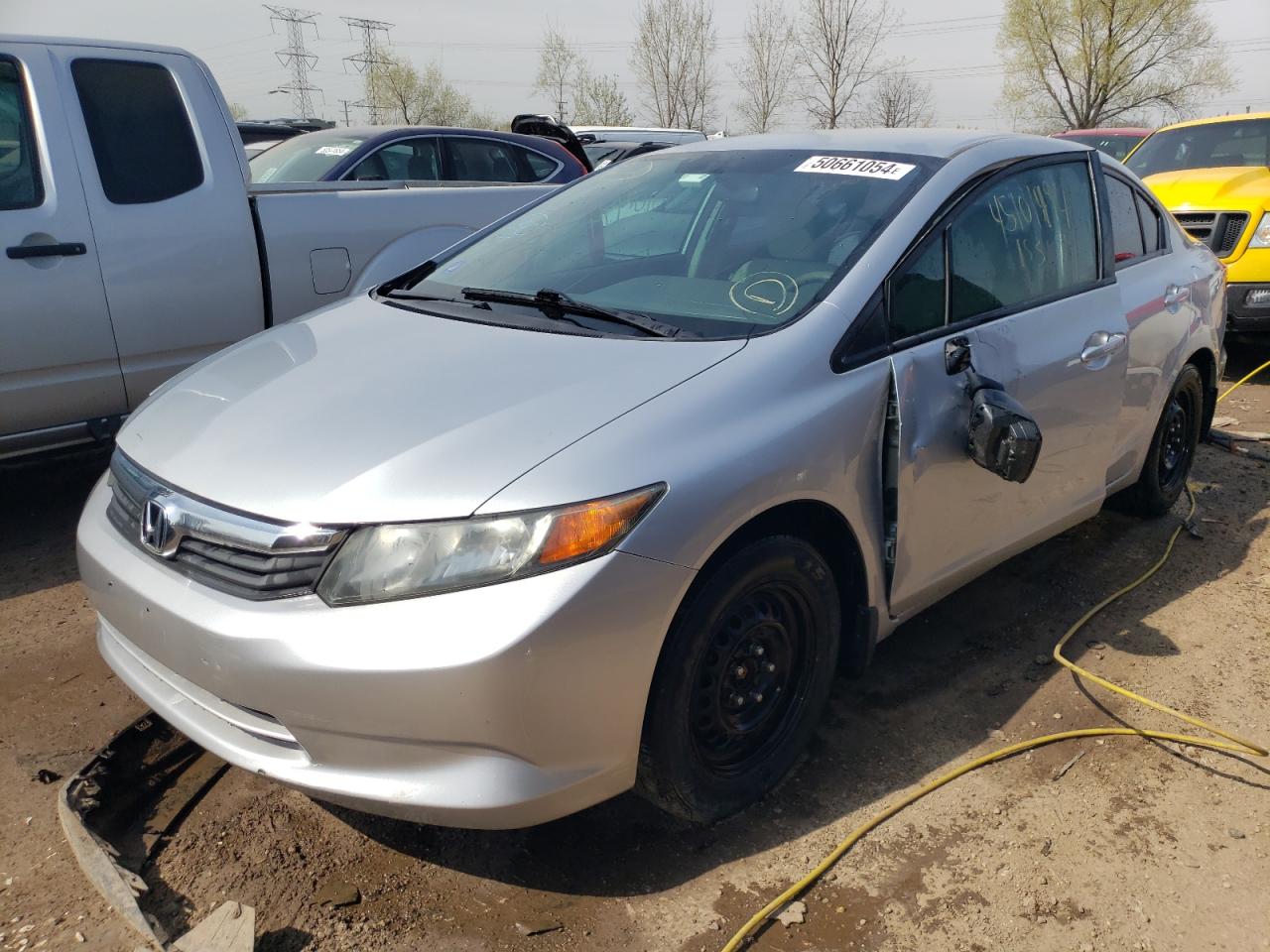 Lot #2886191543 2012 HONDA CIVIC LX