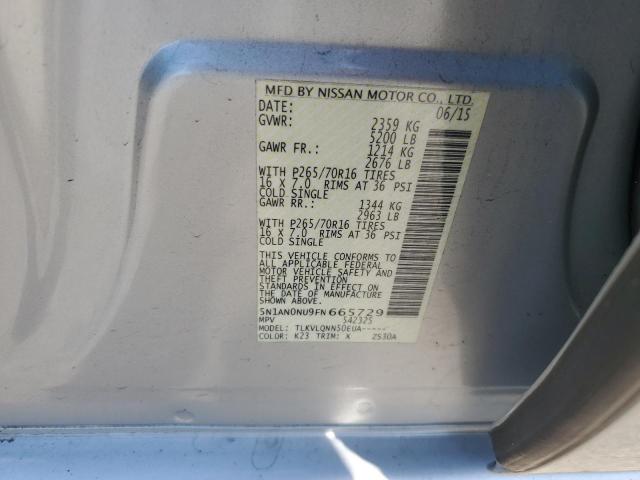 2015 NISSAN XTERRA X 5N1AN0NU9FN665729