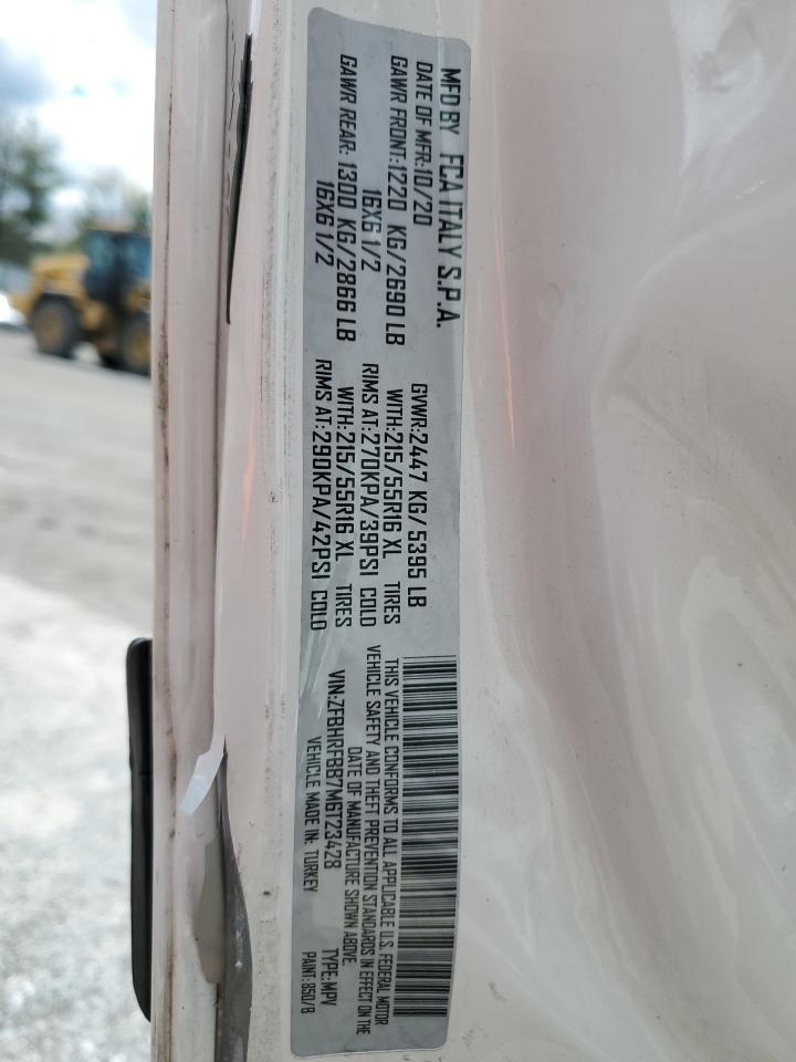 ZFBHRFBB7M6T23428 2021 Ram Promaster City Slt