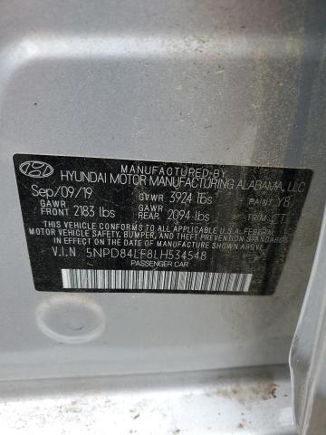 2020 Hyundai Elantra Sel VIN: 5NPD84LF8LH534548 Lot: 51801574