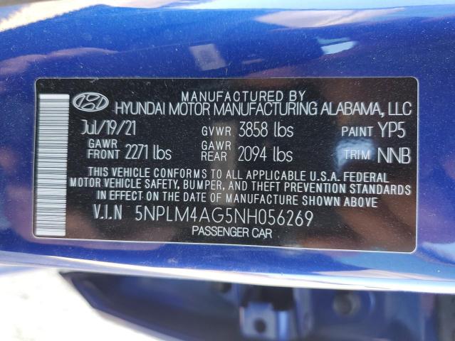 2022 HYUNDAI ELANTRA SE - 5NPLM4AG5NH056269