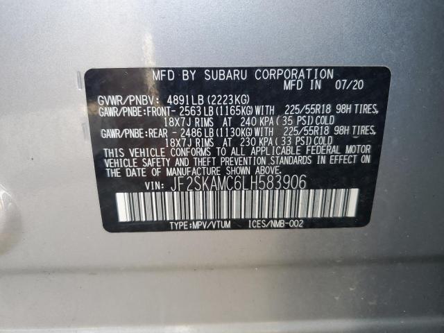 2020 Subaru Forester Sport VIN: JF2SKAMC6LH583906 Lot: 50760024
