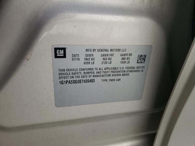 1G1PA5SG0E7439483 2014 Chevrolet Cruze Ls