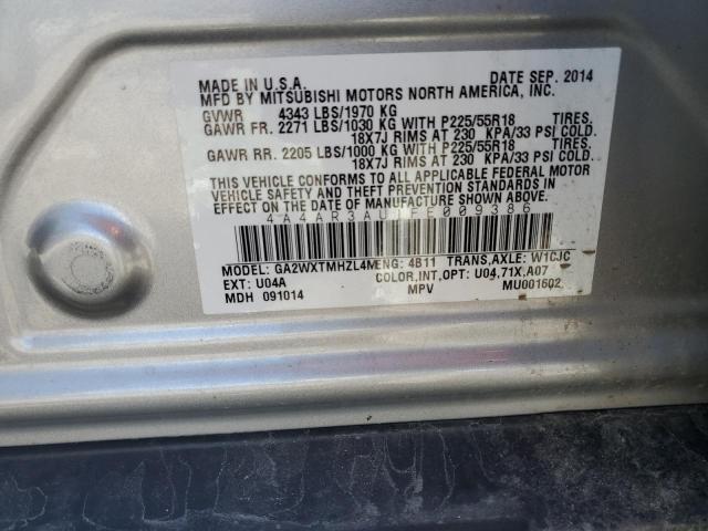 2015 Mitsubishi Outlander Sport Es VIN: 4A4AR3AU1FE009386 Lot: 52297944