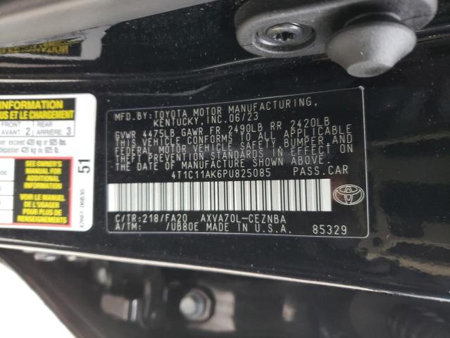 VIN 4T1C11AK6PU825085 2023 Toyota Camry, LE no.12