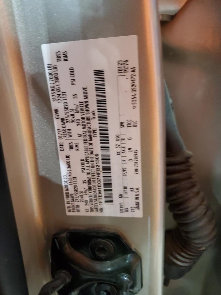 1FTEW1EG7HFB21309 2017 Ford F150 Supercrew