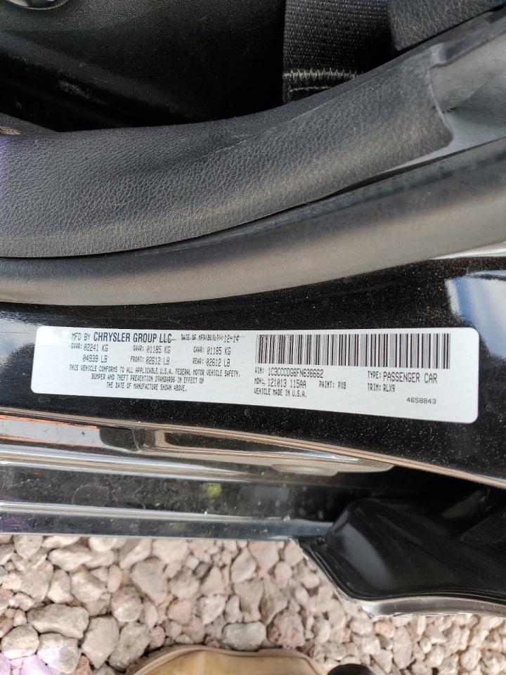 1C3CCCDG6FN636662 2015 Chrysler 200 S