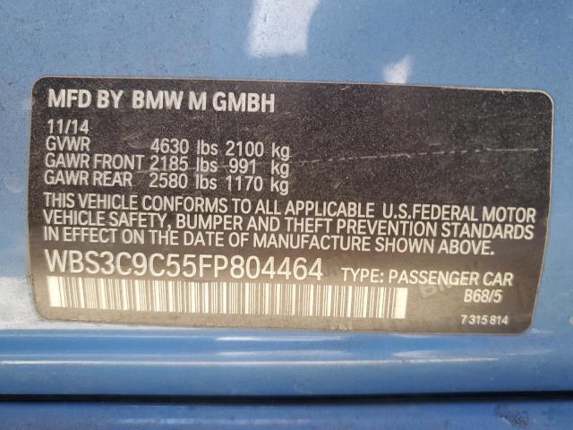 VIN WBS3C9C55FP804464 2015 BMW M3 no.12