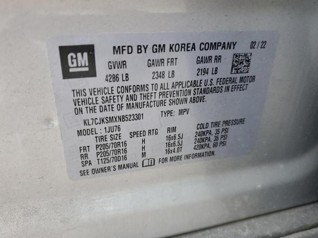 2022 CHEVROLET TRAX LS - KL7CJKSMXNB523301