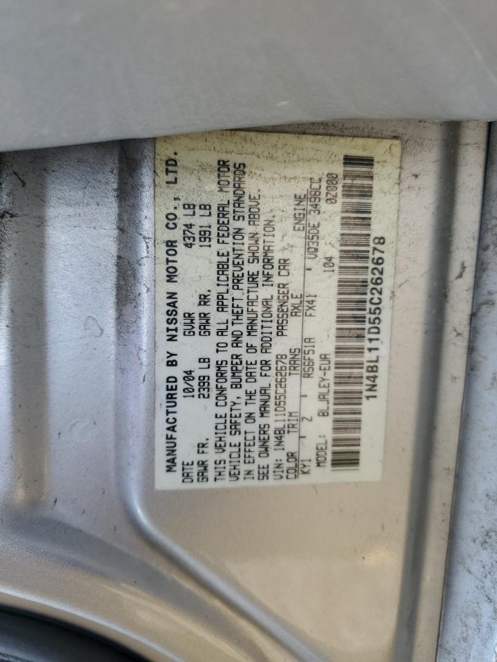 1N4BL11D55C262678 2005 Nissan Altima Se