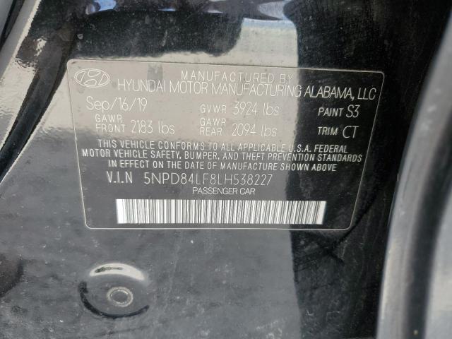 2020 Hyundai Elantra Sel VIN: 5NPD84LF8LH538227 Lot: 51410764