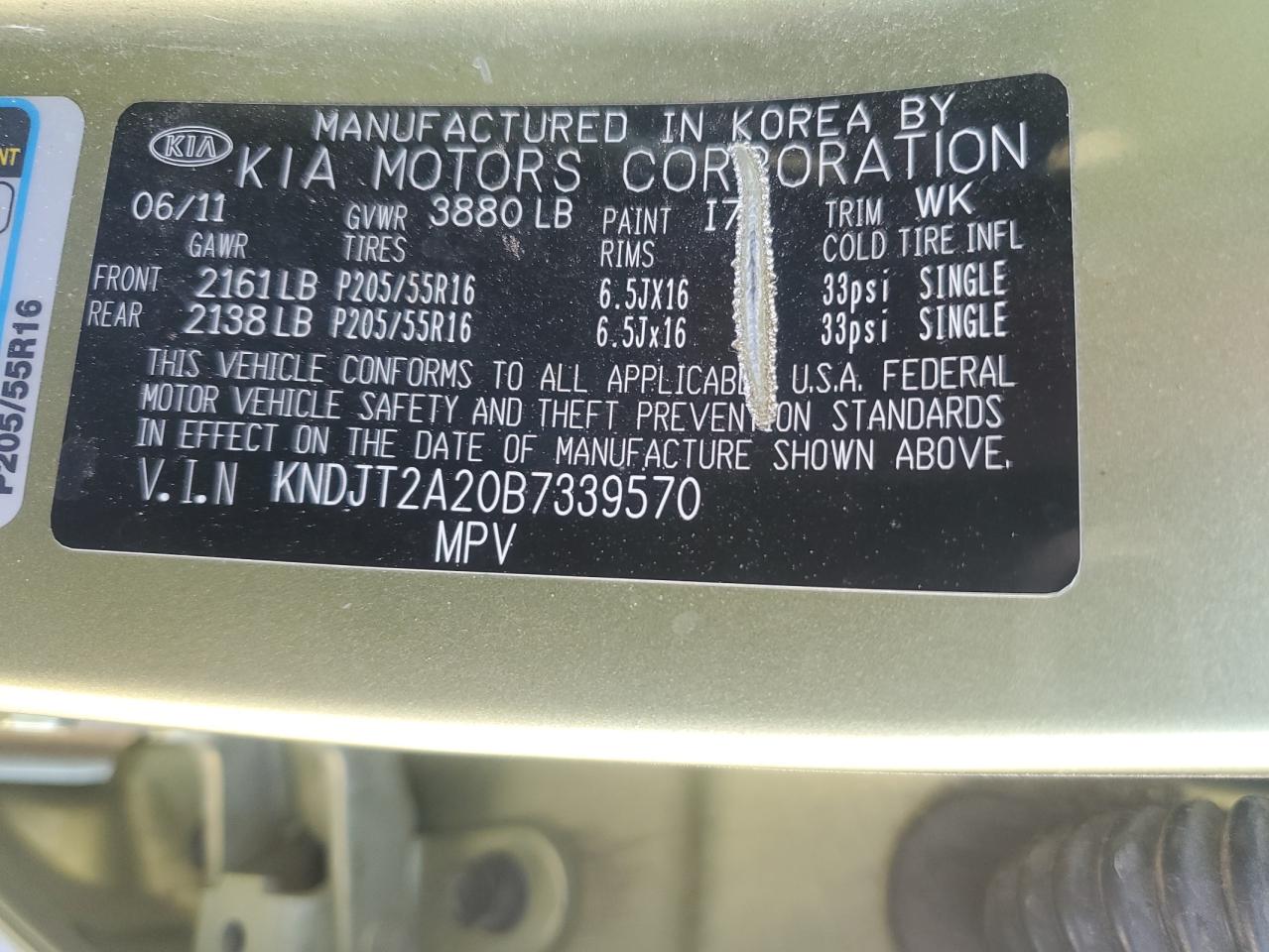 KNDJT2A20B7339570 2011 Kia Soul +