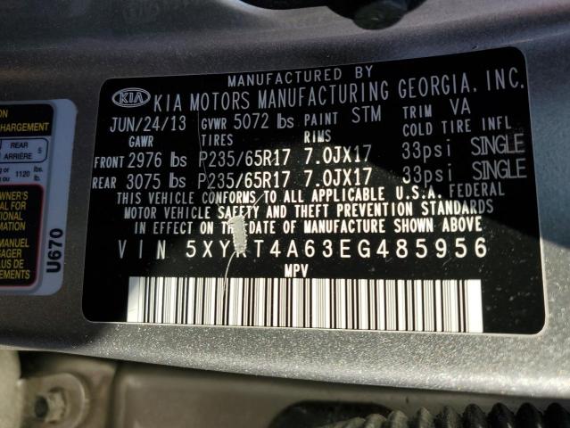 2014 Kia Sorento Lx VIN: 5XYKT4A63EG485956 Lot: 50891384