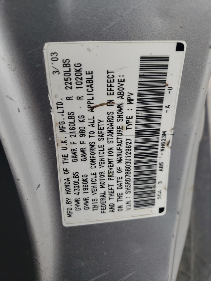 SHSRD78803U129627 2003 Honda Cr-V Ex SHSRD78803U129627 2003 Honda Cr-V Ex