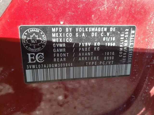 2016 VOLKSWAGEN JETTA SEL - 3VWL07AJ8GM309846