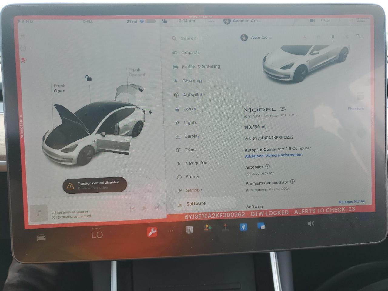 5YJ3E1EA2KF300262 2019 Tesla Model 3