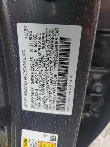 VIN 1HGCV1F37LA158339 2020 Honda Accord, Sport no.13