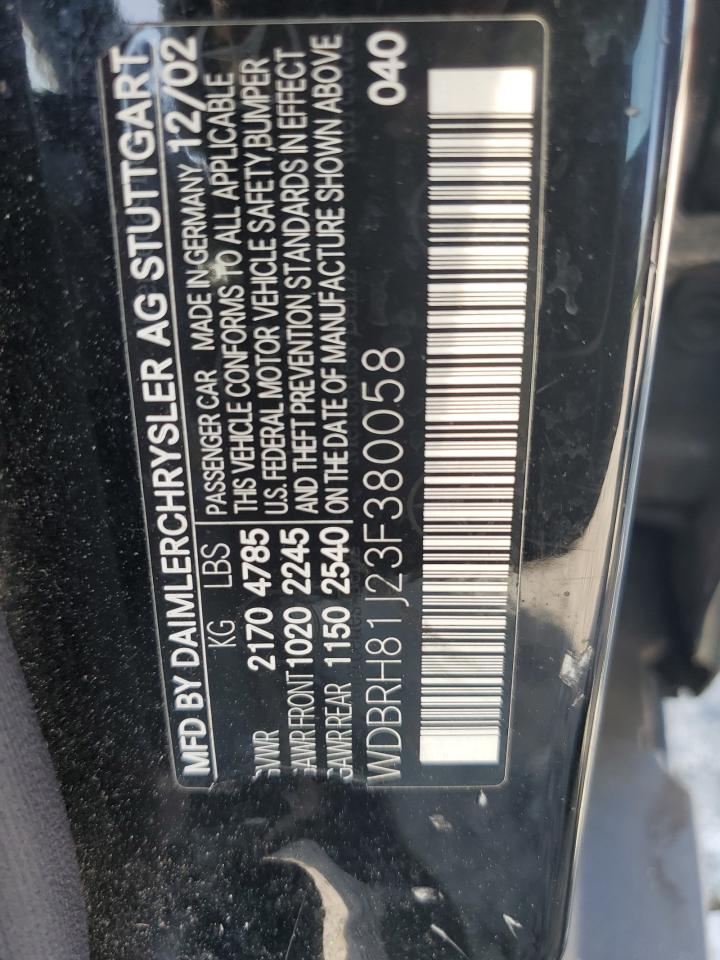 WDBRH81J23F380058 2003 Mercedes-Benz C 240 Sportwagon 4Matic