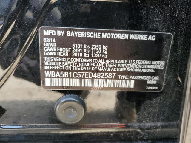 VIN WBA5B1C57ED482587 2014 BMW 5 Series, 535 I no.12