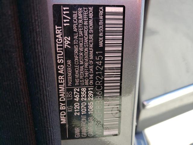 2012 Mercedes-Benz C 300 4Matic VIN: WDDGF8BB6CR212451 Lot: 50648494