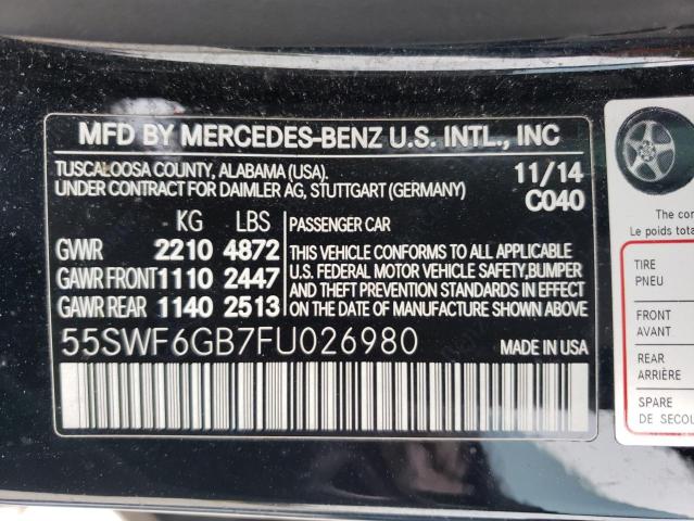 2015 MERCEDES-BENZ C 400 4MAT 55SWF6GB7FU026980