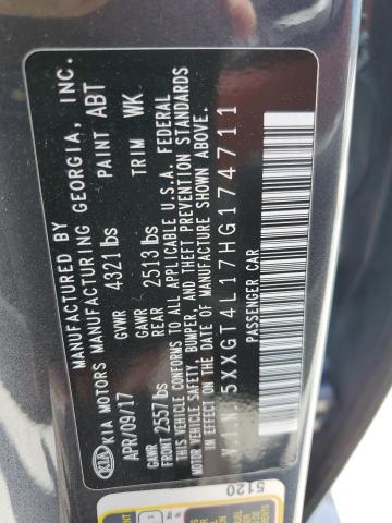 2017 Kia Optima Lx VIN: 5XXGT4L17HG174711 Lot: 50736734