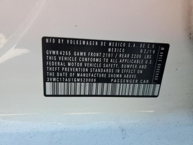 2016 VOLKSWAGEN GOLF SPORT - 3VWC17AU1GM520006