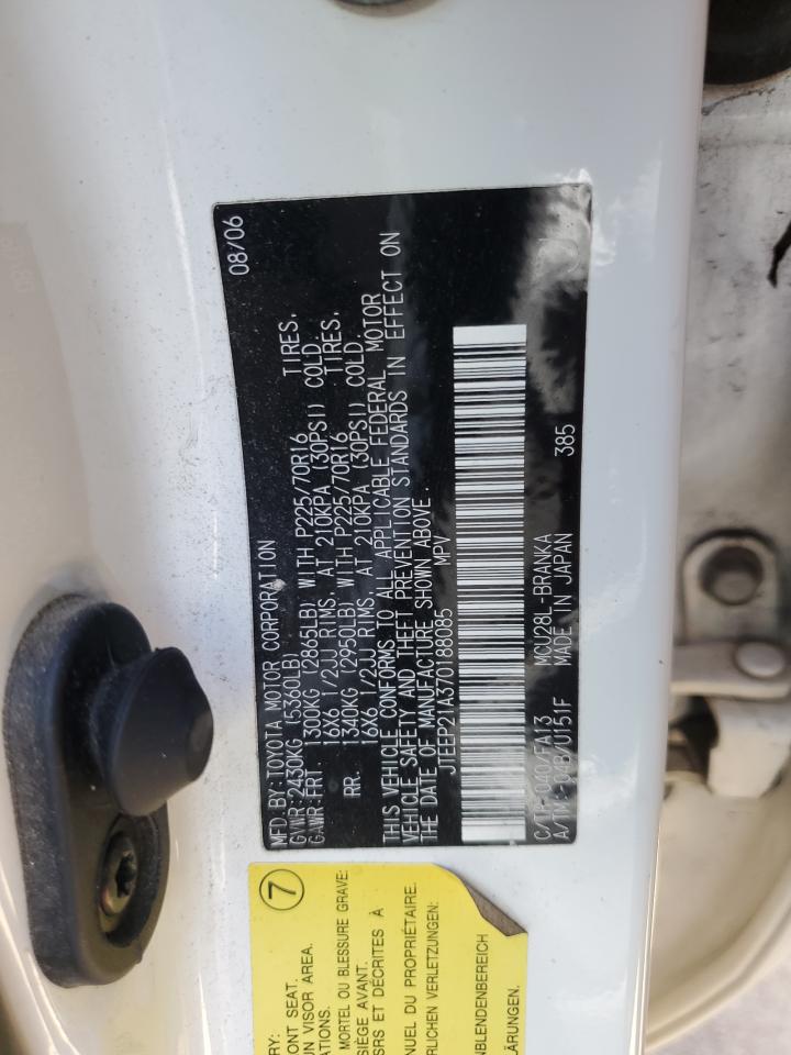 JTEEP21A370188085 2007 Toyota Highlander Sport