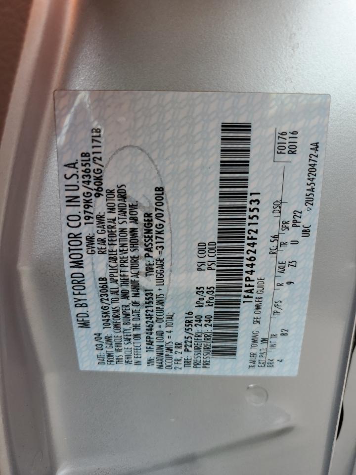 1FAFP44624F215531 2004 Ford Mustang