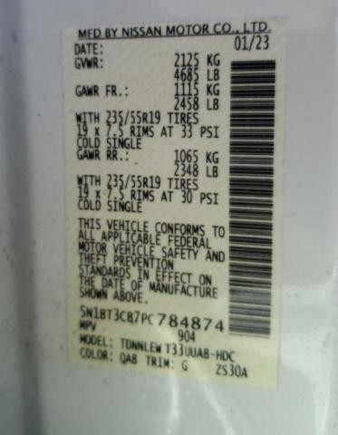 2023 NISSAN ROGUE SL - 5N1BT3CB7PC784874