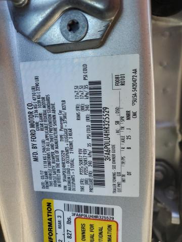 2017 FORD FUSION SE - 3FA6P0LU4HR325529