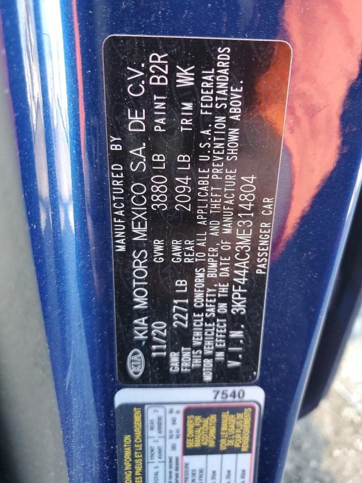 3KPF44AC3ME314804 2021 Kia Forte Gt