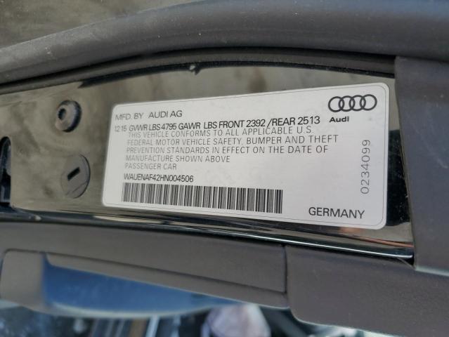 VIN WAUENAF42HN004506 2017 Audi A4, Premium Plus no.12