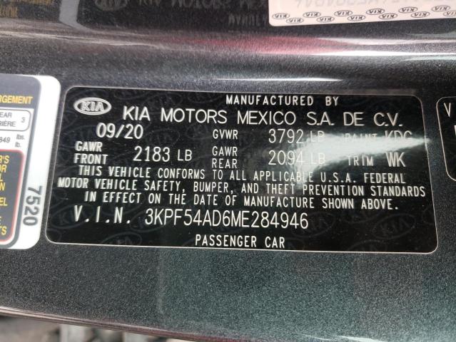 2021 Kia Forte Ex VIN: 3KPF54AD6ME284946 Lot: 49142464