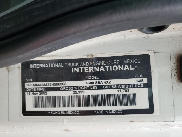 Lot #2501513999 2003 INTERNATIONAL 4000 4300 salvage car