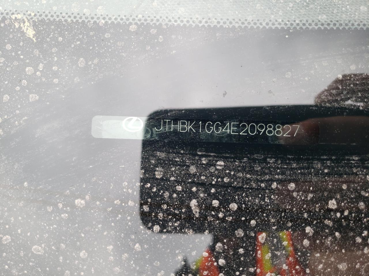 JTHBK1GG4E2098827 2014 Lexus Es 350