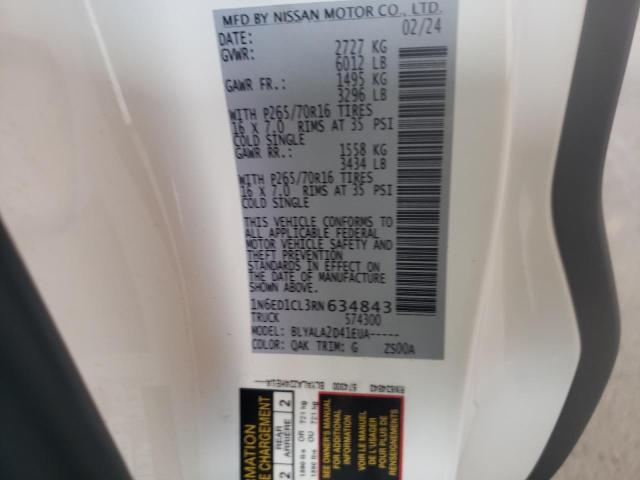 2024 NISSAN FRONTIER S - 1N6ED1CL3RN634843