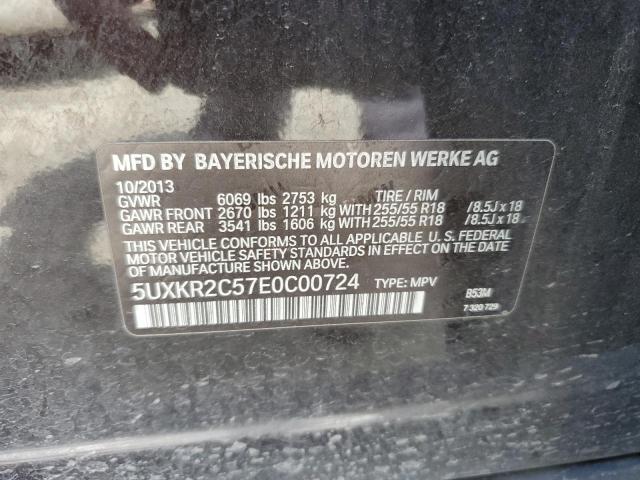 VIN 5UXKR2C57E0C00724 2014 BMW X5, Sdrive35I no.13