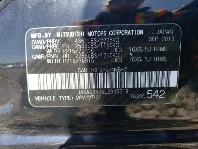 2020 Mitsubishi Outlander Es VIN: JA4AZ2A35LZ605219 Lot: 46660864