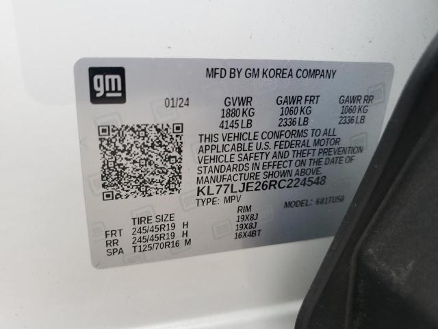 2024 CHEVROLET TRAX 2RS - KL77LJE26RC224548