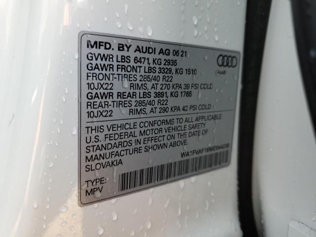 WA1FVAF16MD044238 Audi Q8 PRESTIG 13