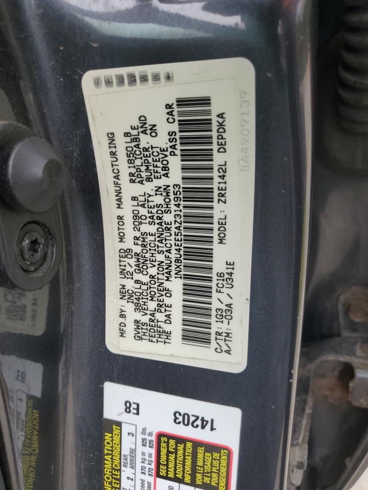 1NXBU4EE5AZ314953 2010 Toyota Corolla Base